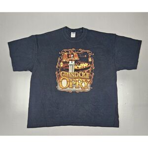 Grand Ole Opry T-Shirt Mens 2XL. Black Short‎ Sleeve Country Music Western Tee.